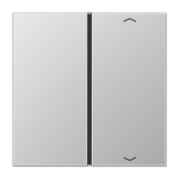 Taste 1-fach alu AL 2401 TSAP aluminium