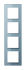 Glasrahmen 4-fach AC 584 GL BLGR blaugrau