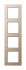 Rahmen 4-fach AC 584 CH champagner