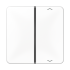 Taste 1-fach CD 401 TSAP WW alpinweiß