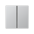 Tastensatz 2-fach A 402 TSA AL aluminium
