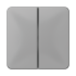 Tastensatz 2-fach CD 402 TSA GR grau