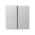Tastensatz 3-fach A 403 TSA AL aluminium