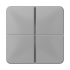Tastensatz 4-fach CD 404 TSA GR grau