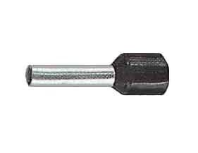 Aderendhülse m. Kragen schwarz 1,50 mm² L=8mm 172/8