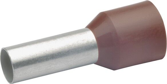 Aderendhülse m. Kragen braun 10,0 mm² L=18mm 176/18