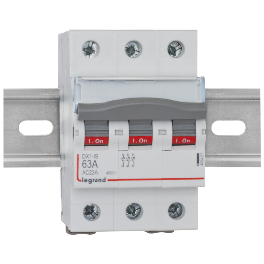 Einbau-Kipp-A-Schalter DX³, 63A, 3-polig