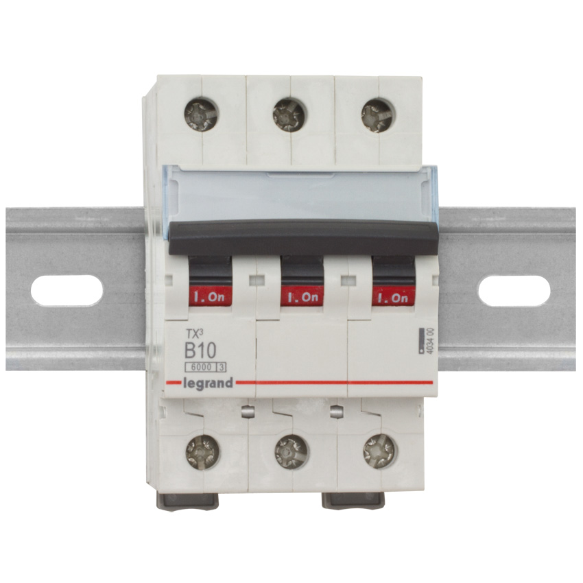 Leitungsschutzschalter 403400 B-10A 3-polig 6kA
