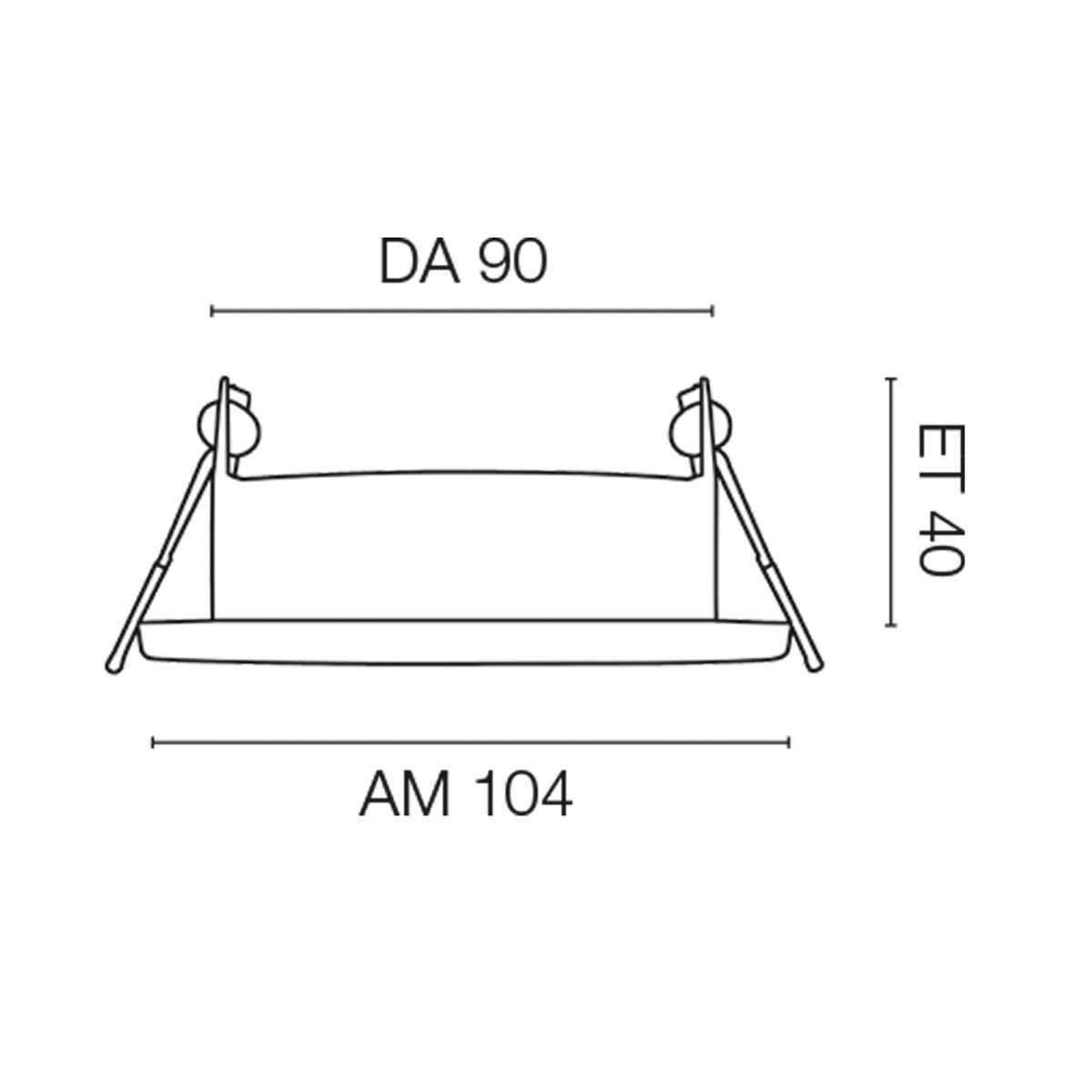 Einbauleuchte 1x GX53/15W-LED weiß