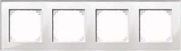 Rahmen M-PLAN Glas 4-fach Brillantweiß