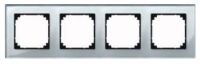 Rahmen M-PLAN Glas 4-fach Diamantsilber