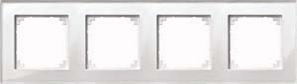 Rahmen M-PLAN Glas 4-fach Brillantweiß