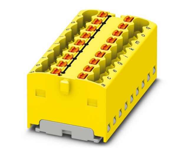 Verteilerblock PTFIX 18X1,5 YE