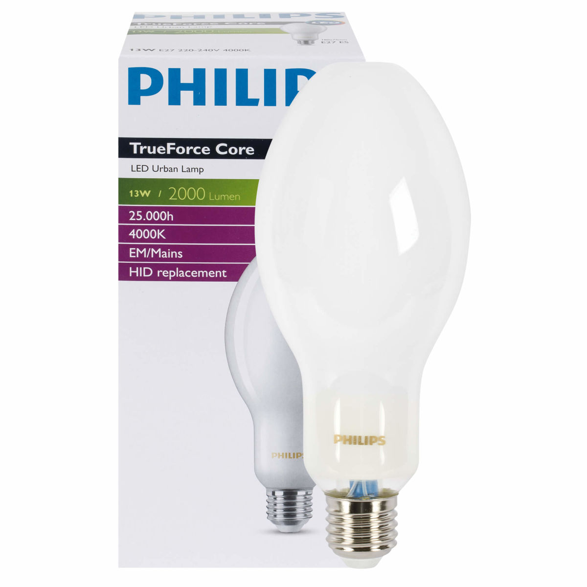 LED-Speziallampe TRUE FORCE CORE HPL E27 13W 4000K
