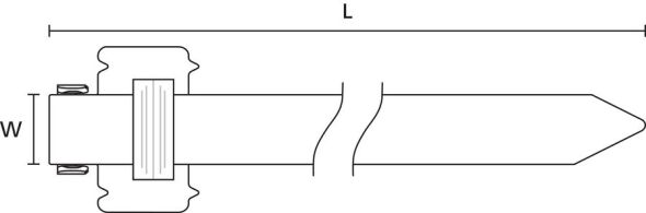 Edelstahlkabelbinder 111-00338(10)