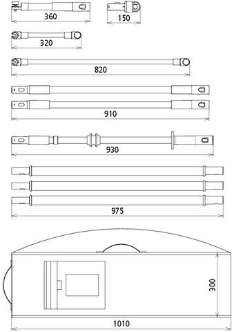 Arbeitsstangenset ASSN 36 STK ZK