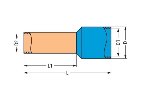 Aderendhülse 216-208