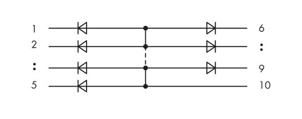 Bauteilmodul mit Diode 286-809