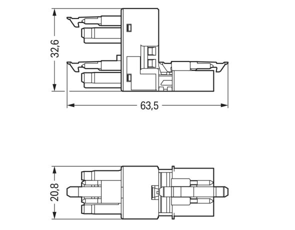h-Verteiler 4-polig 890-1781
