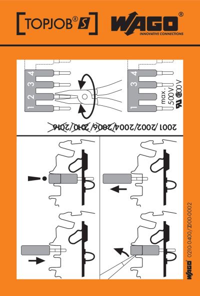 Handhabungsaufkleber 210-400/2000-002
