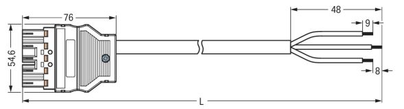 konfekt. Anschlussleitung 771-5001/162-000