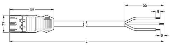 konfekt. Anschlussleitung 771-9393/216-201