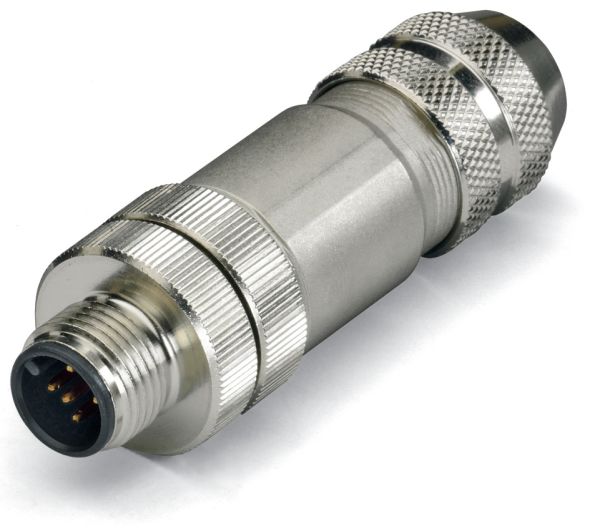 M12-Stecker axial 5-polig 756-9207/060-000