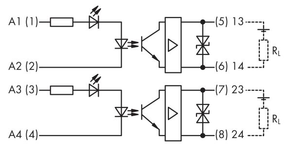 Optokopplermodul 857-1430