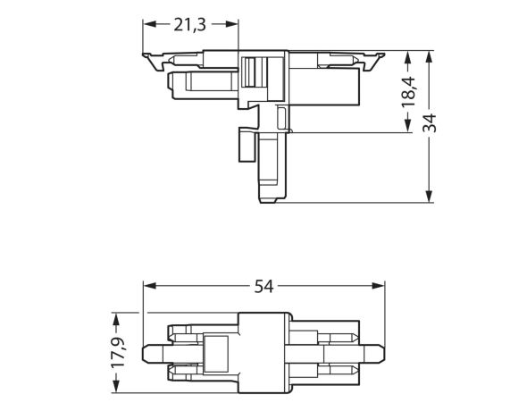 T-Verteiler 3-polig 890-606
