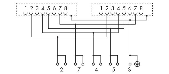 Übergabemodul 2xRJ-45 289-966