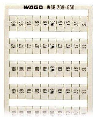 WSB-Beschriftungskarte 209-650