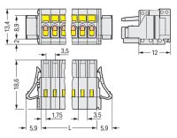 1-Leiter-Federleiste 734-106/037-000