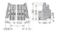 2-Leiter-Federleiste 231-2112/037-000