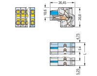 2-Leiter-Federleiste 721-2105/026-000/134