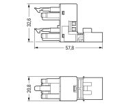 h-Verteiler 4-polig 890-1681