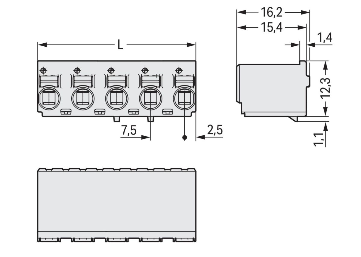 1-Leiter-Federleiste 2092-3124