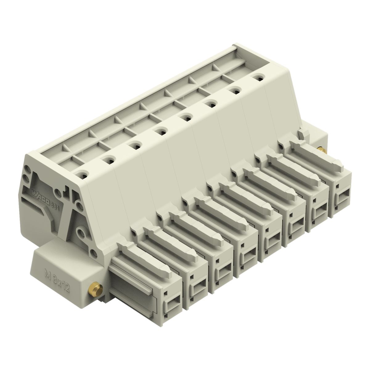 1-Leiter-Federleiste 831-3108/107-000