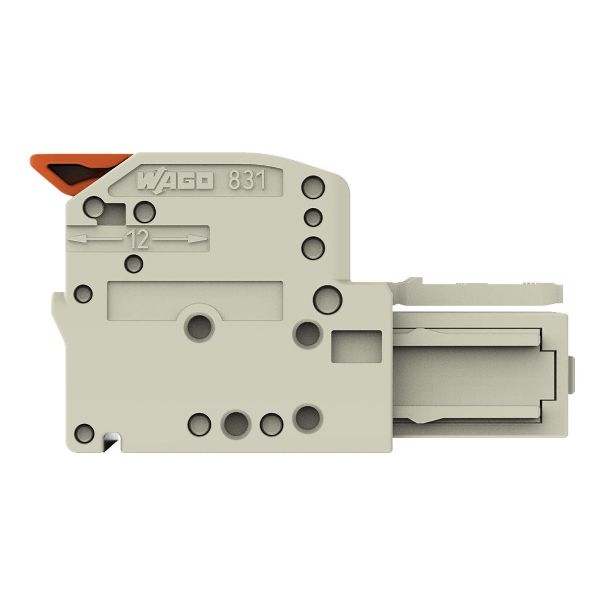 1-Leiter-Federleiste Hebel 831-1104