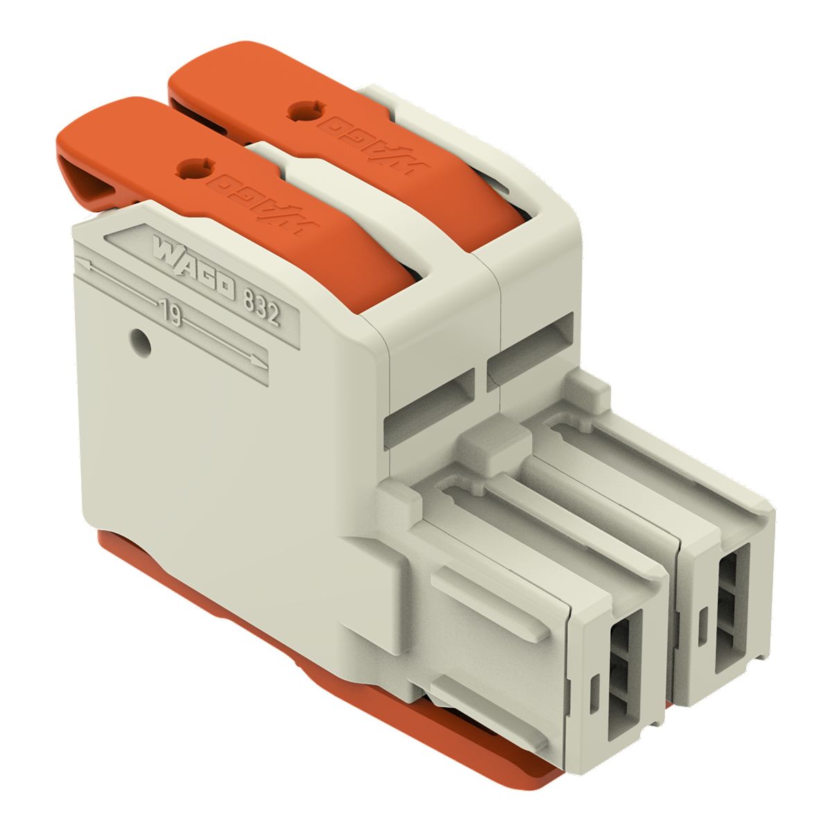 1-Leiter-Federleiste Hebel 832-1102/322-000