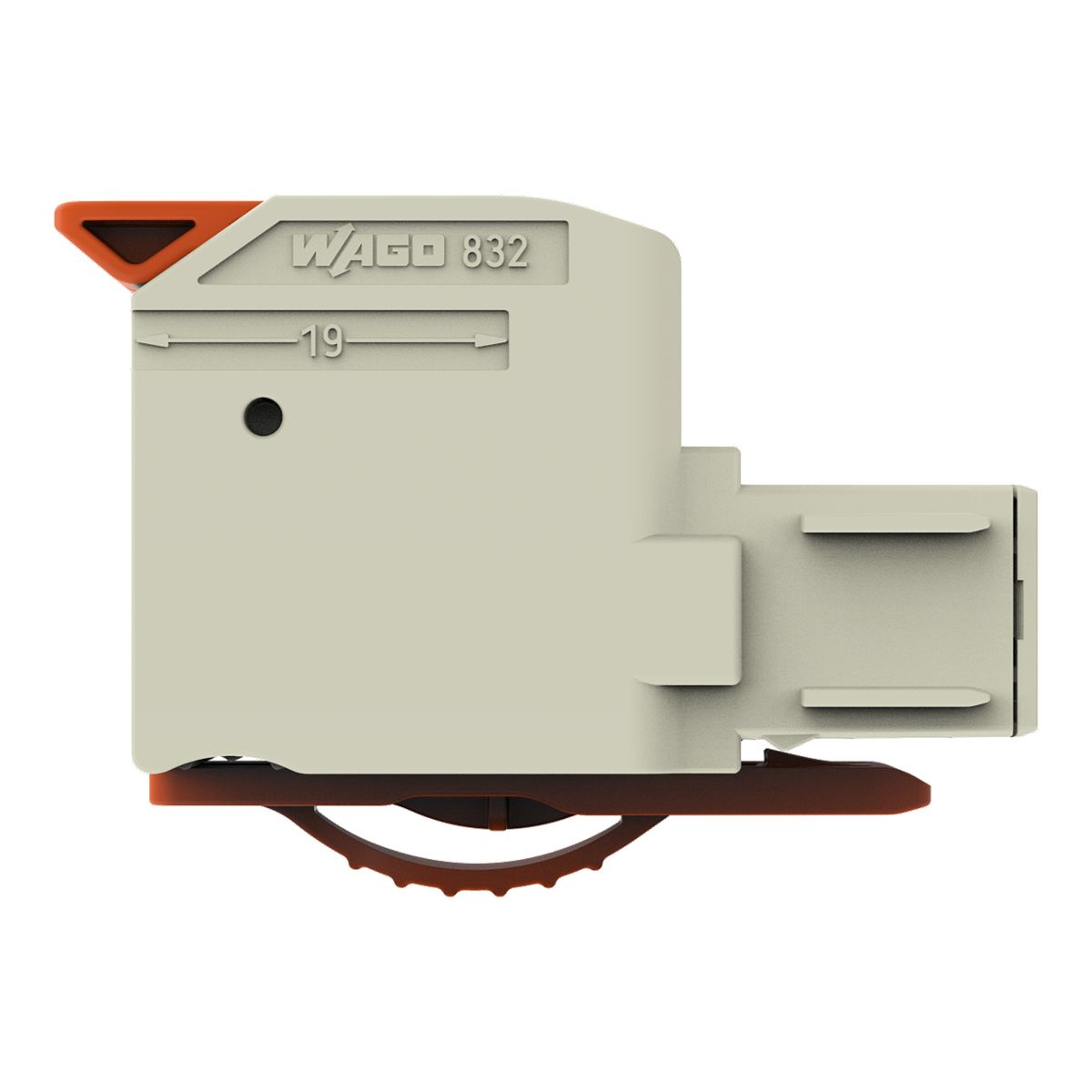 1-Leiter-Federleiste Hebel 832-1105/323-000