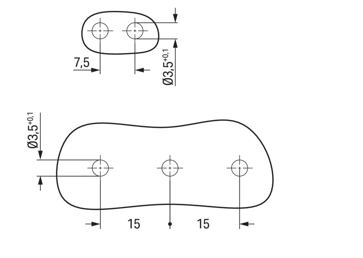 1-Leiter-Stiftleiste 2092-3525/020-000