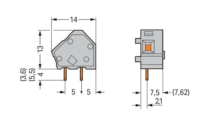 Anreihbare Leiterplattenk. 236-757/332-000