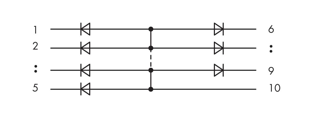 Bauteilmodul mit Diode 286-809