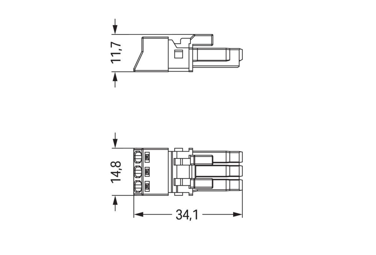 Buchse 3-polig 890-283/082-000