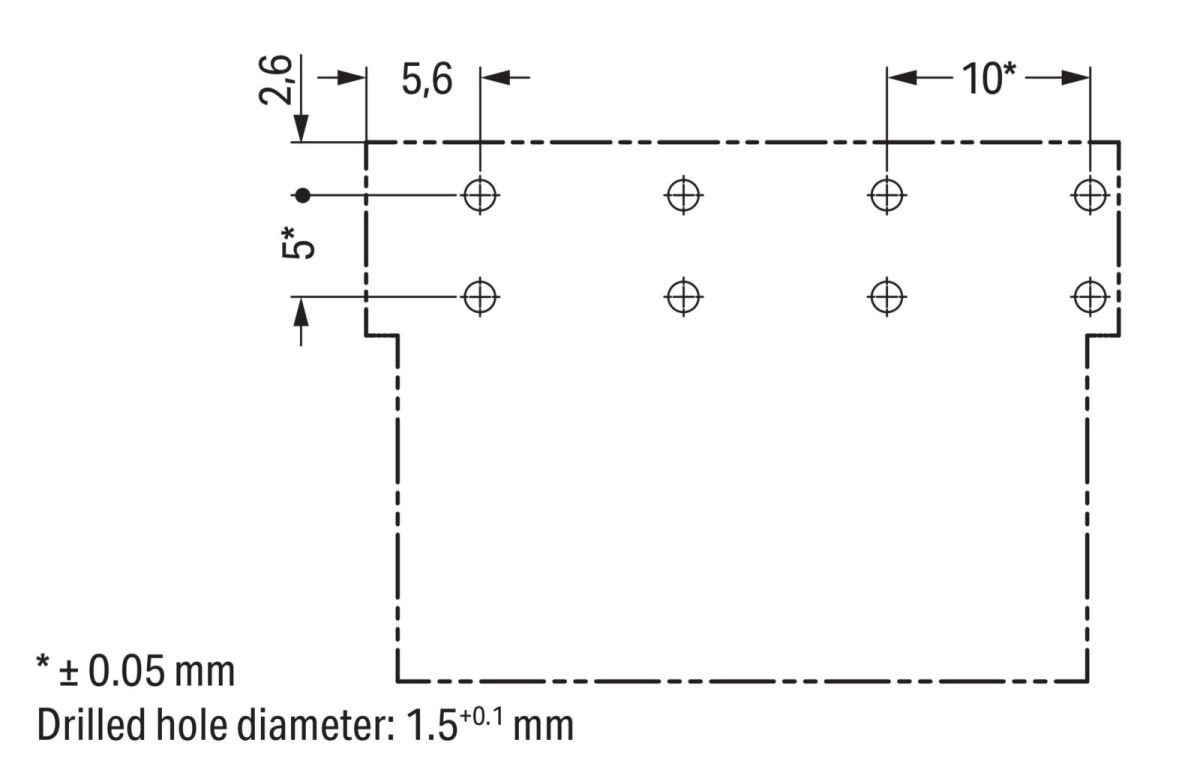 Buchse für Leiterplatten 770-844/011-000