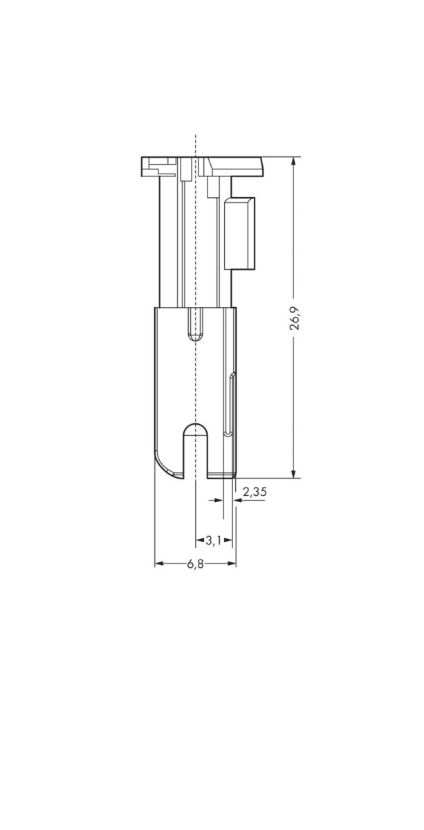 Buchsenmodul o. PE-Kontakt 267-101