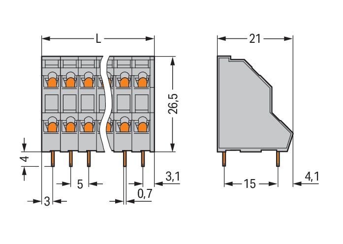 DoppelstockLeiterplattenk. 736-124