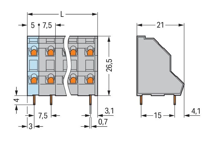 DoppelstockLeiterplattenk. 736-512