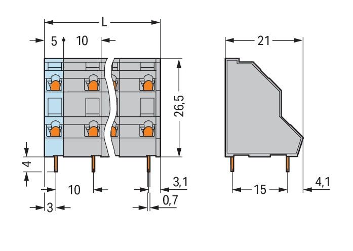 DoppelstockLeiterplattenk. 736-704