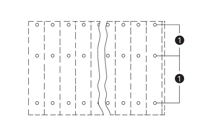 Dreistock-Leiterplattenkl. 737-102